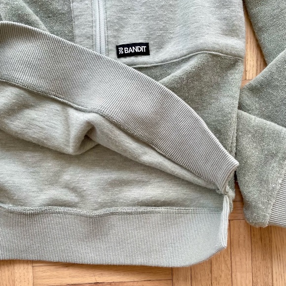 Bandit Women’s Merino Wool Terry Crewneck Block Pullover, XS - Picture 4 of 6